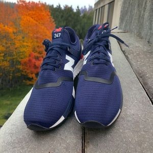 New Balance 247 Decon MRL247DH Men’s Blue/White Running Sneakers Shoes Size 11